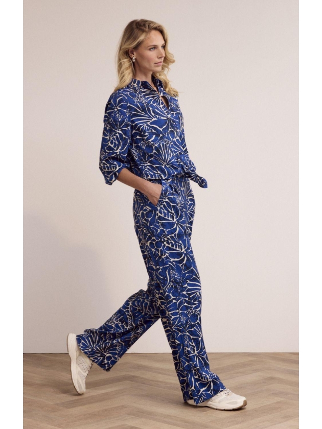 Tramontana Trousers Ink Bloom 099999 Print ink