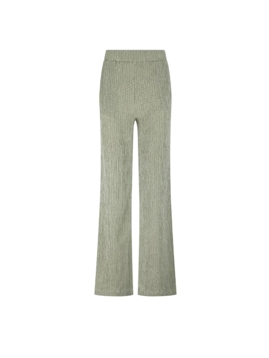 Tramontana Crinkled Wide-Leg Trousers 006156 Aloe melange