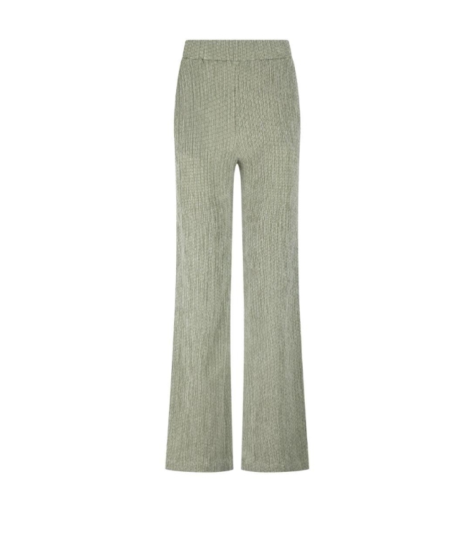 Tramontana Crinkled Wide-Leg Trousers 006156 Aloe melange