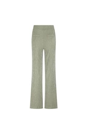 Tramontana Crinkled Wide-Leg Trousers 006156 Aloe melange