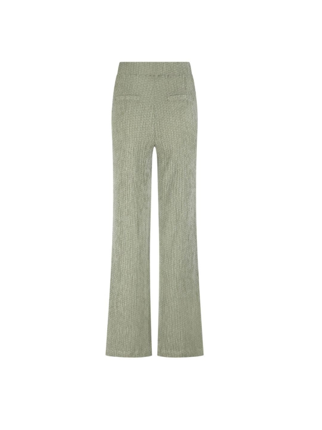 Tramontana Crinkled Wide-Leg Trousers 006156 Aloe melange