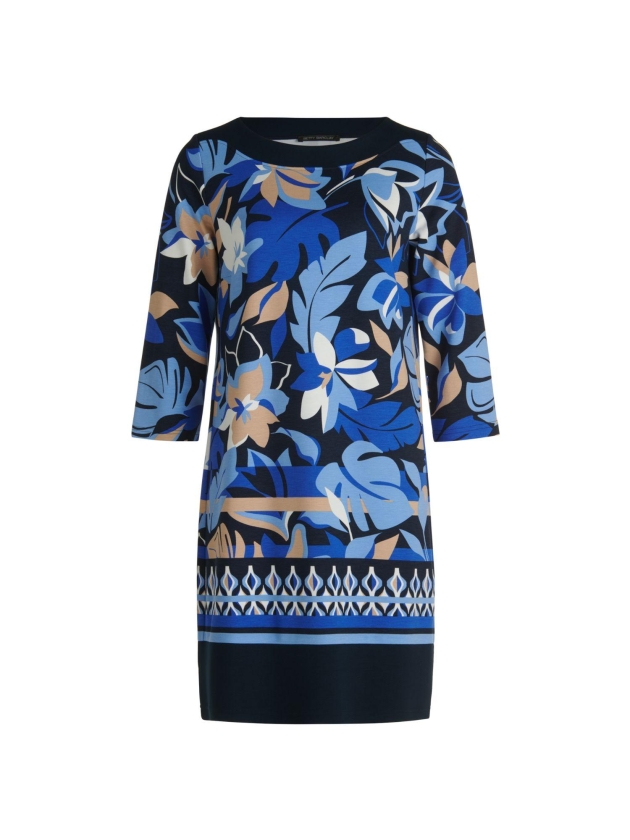 Betty Barclay Kleid Kurz 3/4 Arm 8881 Dark blue/blue