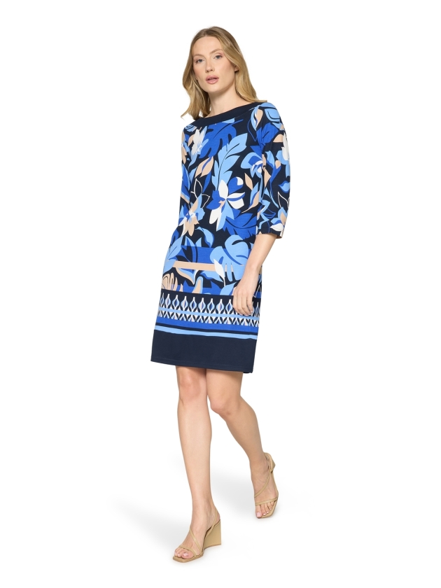 Betty Barclay Kleid Kurz 3/4 Arm 8881 Dark blue/blue