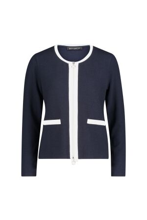Betty Barclay Shirt Jacke Kurz 1/1 Arm 8911 Patch dark blue/cream