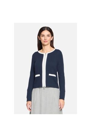 Betty Barclay Shirt Jacke Kurz 1/1 Arm 8911 Patch dark blue/cream