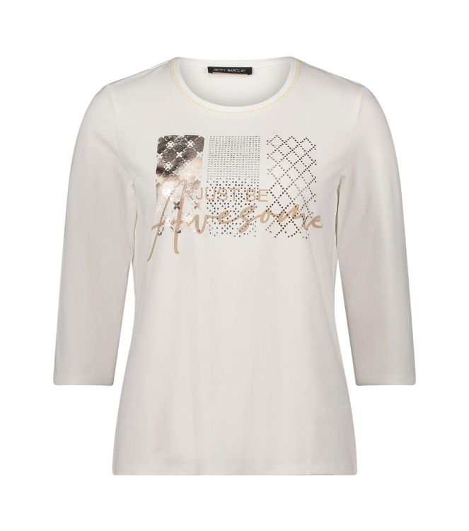 Betty Barclay Shirt Kurz 3/4 Arm 1916 Patch cream/Nature