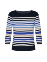 Betty Barclay Shirt Kurz 3/4 Arm 8813 Dark blue/cream