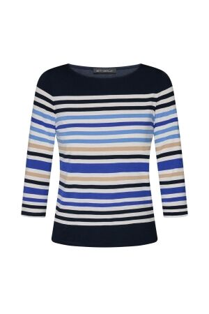 Betty Barclay Shirt Kurz 3/4 Arm 8813 Dark blue/cream