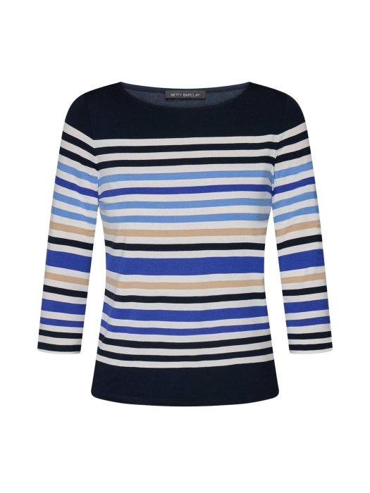Betty Barclay Shirt Kurz 3/4 Arm 8813 Dark blue/cream