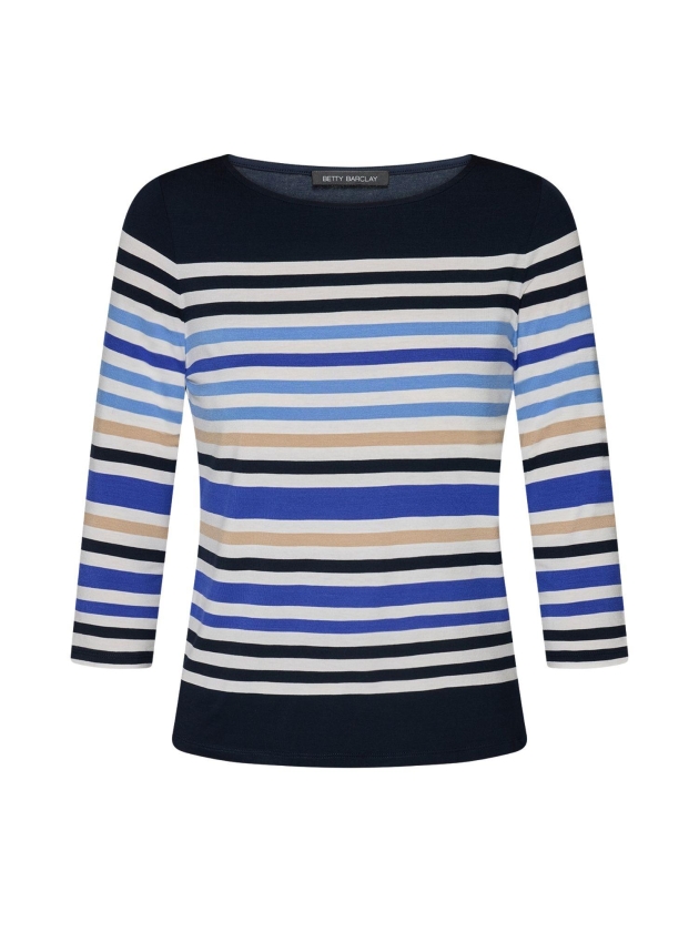 Betty Barclay Shirt Kurz 3/4 Arm 8813 Dark blue/cream
