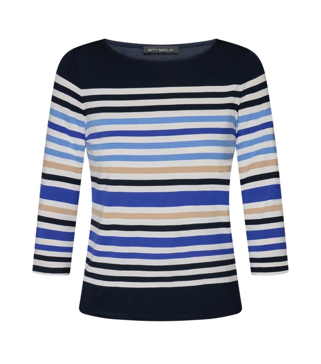 Betty Barclay Shirt Kurz 3/4 Arm 8813 Dark blue/cream