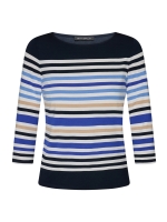 Betty Barclay Shirt Kurz 3/4 Arm 8813 Dark blue/cream