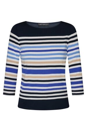 Betty Barclay Shirt Kurz 3/4 Arm 8813 Dark blue/cream