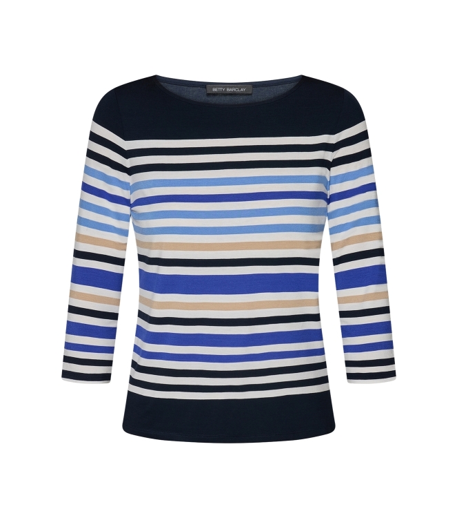 Betty Barclay Shirt Kurz 3/4 Arm 8813 Dark blue/cream