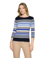 Betty Barclay Shirt Kurz 3/4 Arm 8813 Dark blue/cream