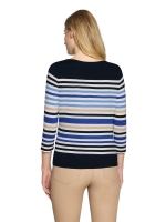 Betty Barclay Shirt Kurz 3/4 Arm 8813 Dark blue/cream