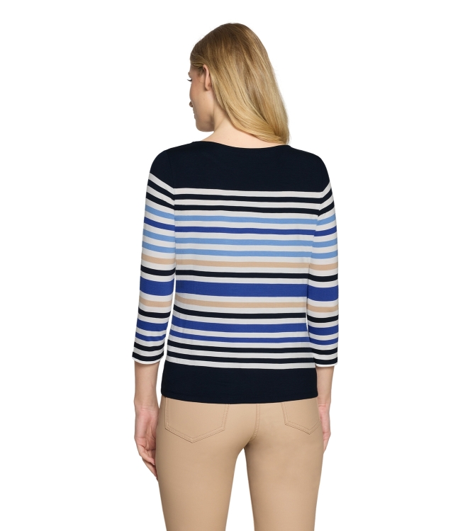 Betty Barclay Shirt Kurz 3/4 Arm 8813 Dark blue/cream