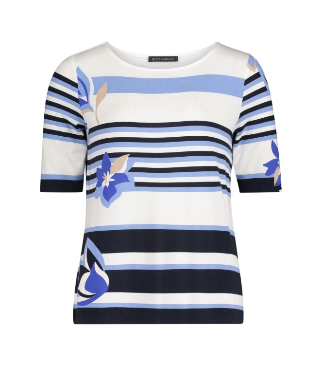 Betty Barclay Shirt Kurz 1/2 Arm 8811 Blue/cream