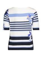 Betty Barclay Shirt Kurz 1/2 Arm 8811 Blue/cream