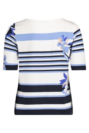 Betty Barclay Shirt Kurz 1/2 Arm 8811 Blue/cream