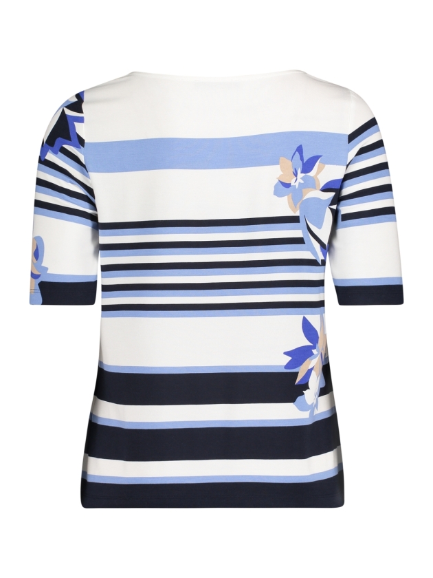 Betty Barclay Shirt Kurz 1/2 Arm 8811 Blue/cream