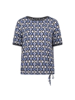 Betty Barclay Shirt Kurz 1/2 Arm 8811 Blue/cream