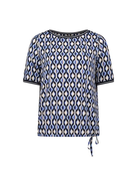Betty Barclay Shirt Kurz 1/2 Arm 8811 Blue/cream