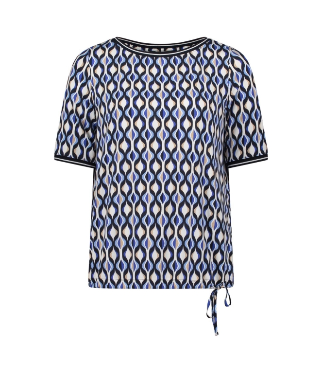 Betty Barclay Shirt Kurz 1/2 Arm 8811 Blue/cream