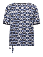Betty Barclay Shirt Kurz 1/2 Arm 8811 Blue/cream