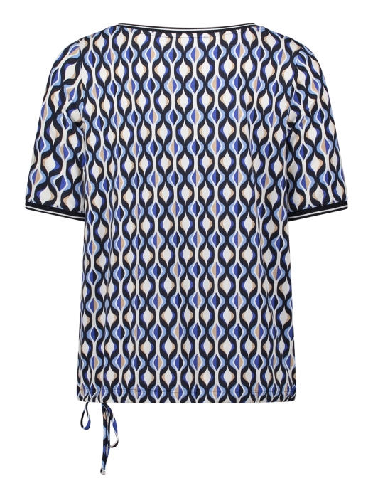 Betty Barclay Shirt Kurz 1/2 Arm 8811 Blue/cream