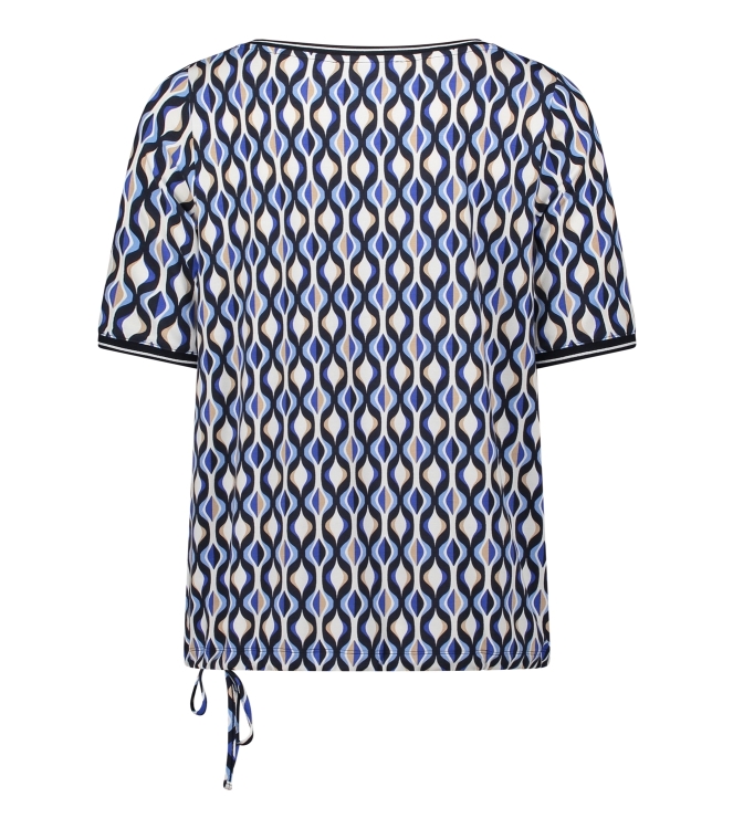 Betty Barclay Shirt Kurz 1/2 Arm 8811 Blue/cream