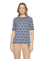 Betty Barclay Shirt Kurz 1/2 Arm 8811 Blue/cream