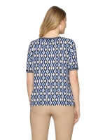 Betty Barclay Shirt Kurz 1/2 Arm 8811 Blue/cream
