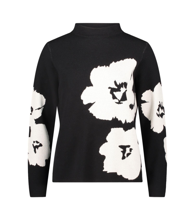 Betty Barclay Strickpullover Kurz 1/1 Arm 9911 Patch black/cream