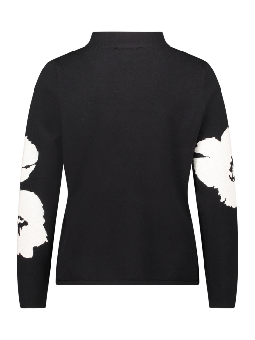 Betty Barclay Strickpullover Kurz 1/1 Arm 9911 Patch black/cream
