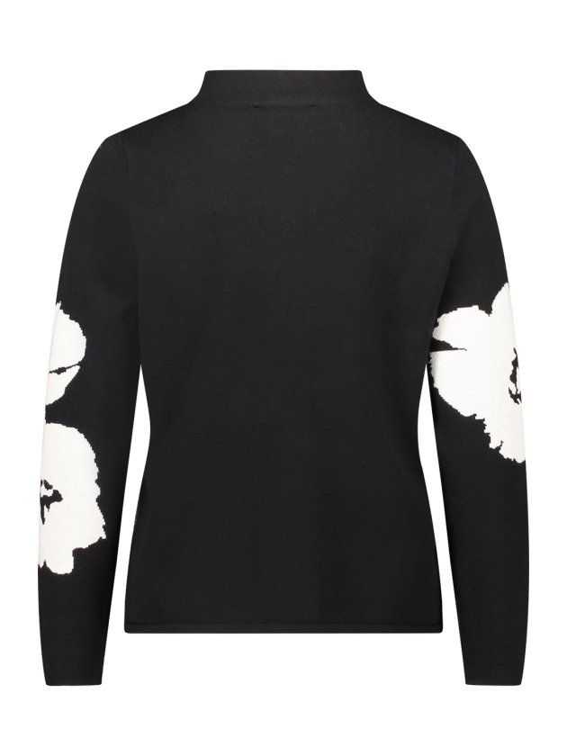 Betty Barclay Strickpullover Kurz 1/1 Arm 9911 Patch black/cream