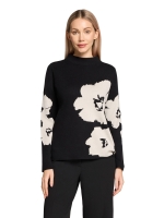 Betty Barclay Strickpullover Kurz 1/1 Arm 9911 Patch black/cream