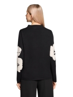 Betty Barclay Strickpullover Kurz 1/1 Arm 9911 Patch black/cream