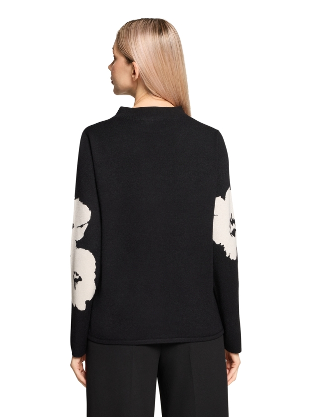 Betty Barclay Strickpullover Kurz 1/1 Arm 9911 Patch black/cream