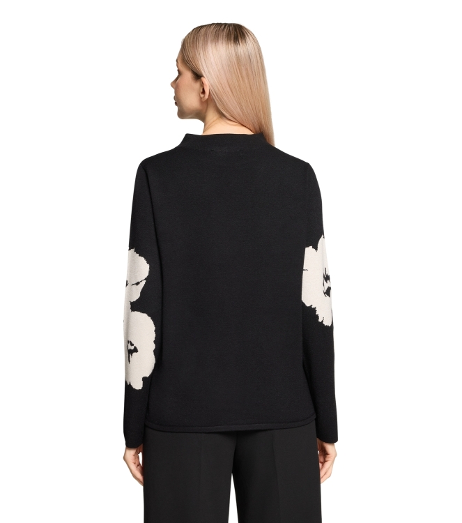 Betty Barclay Strickpullover Kurz 1/1 Arm 9911 Patch black/cream