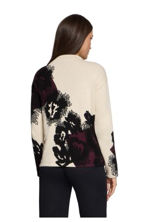 Betty Barclay Strickpullover Kurz 1/1 Arm 4918 Patch dark red/cream