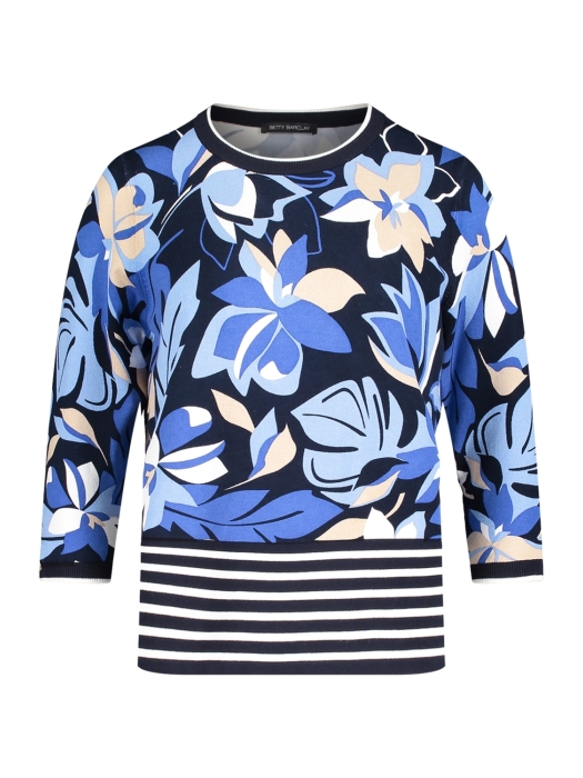 Betty Barclay Strickpullover Kurz 3/4 Arm 8881 Dark blue/blue