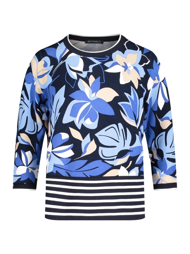 Betty Barclay Strickpullover Kurz 3/4 Arm 8881 Dark blue/blue