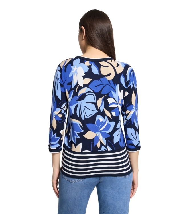 Betty Barclay Strickpullover Kurz 3/4 Arm 8881 Dark blue/blue