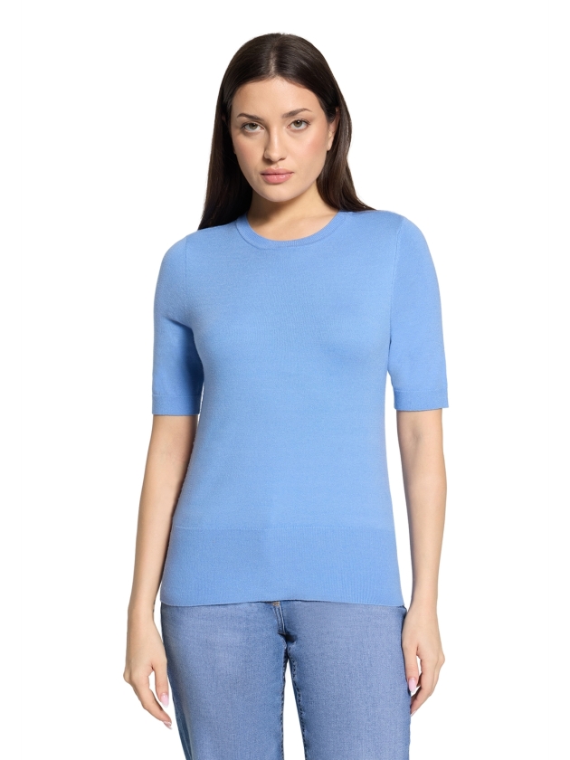 Betty Barclay Strickpullover Kurz 1/2 Arm 8259 Azurine