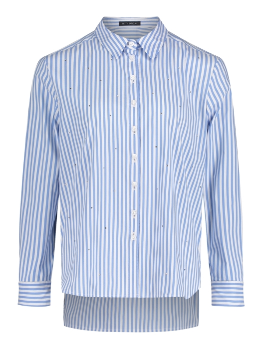 Betty Barclay Bluse Lang 1/1 Arm 1880 White/blue