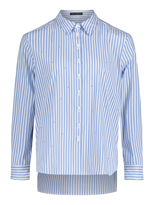 Betty Barclay Bluse Lang 1/1 Arm 1880 White/blue