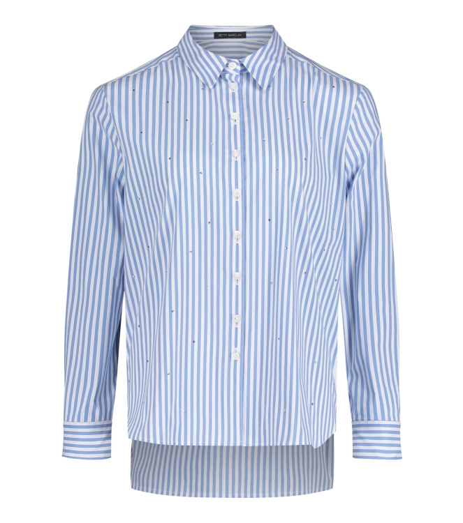 Betty Barclay Bluse Lang 1/1 Arm 1880 White/blue