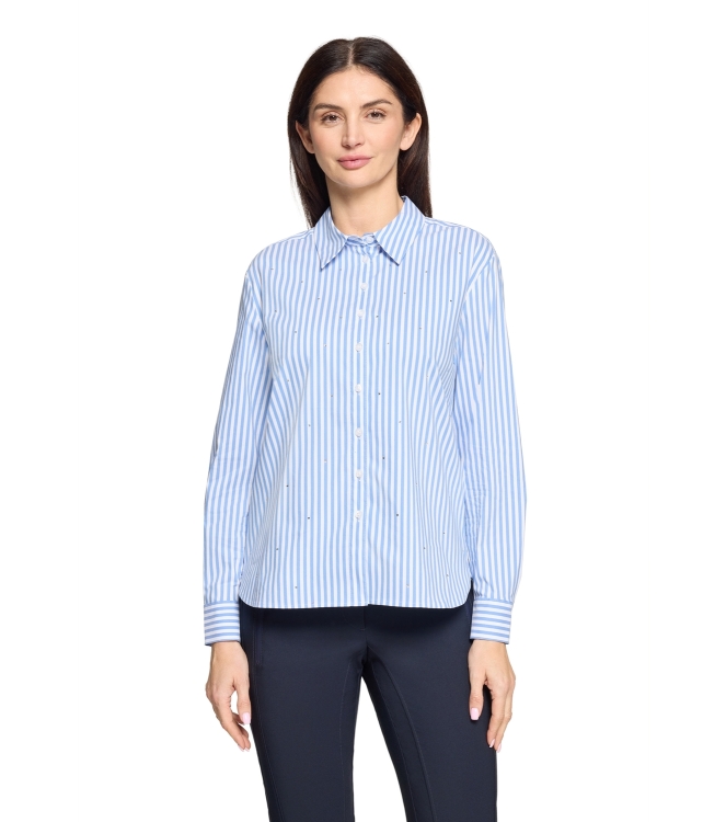 Betty Barclay Bluse Lang 1/1 Arm 1880 White/blue