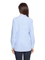 Betty Barclay Bluse Lang 1/1 Arm 1880 White/blue